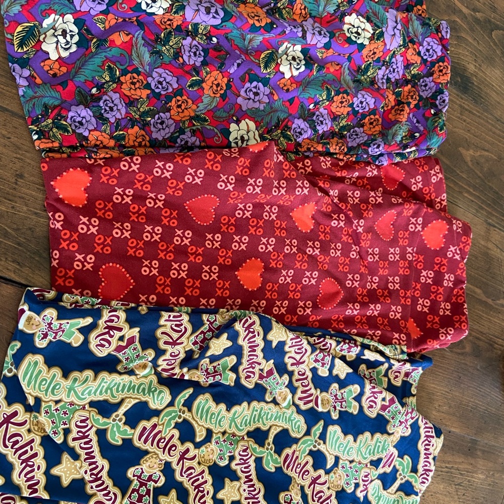 3 NWOT OS LuLaRoe leggings